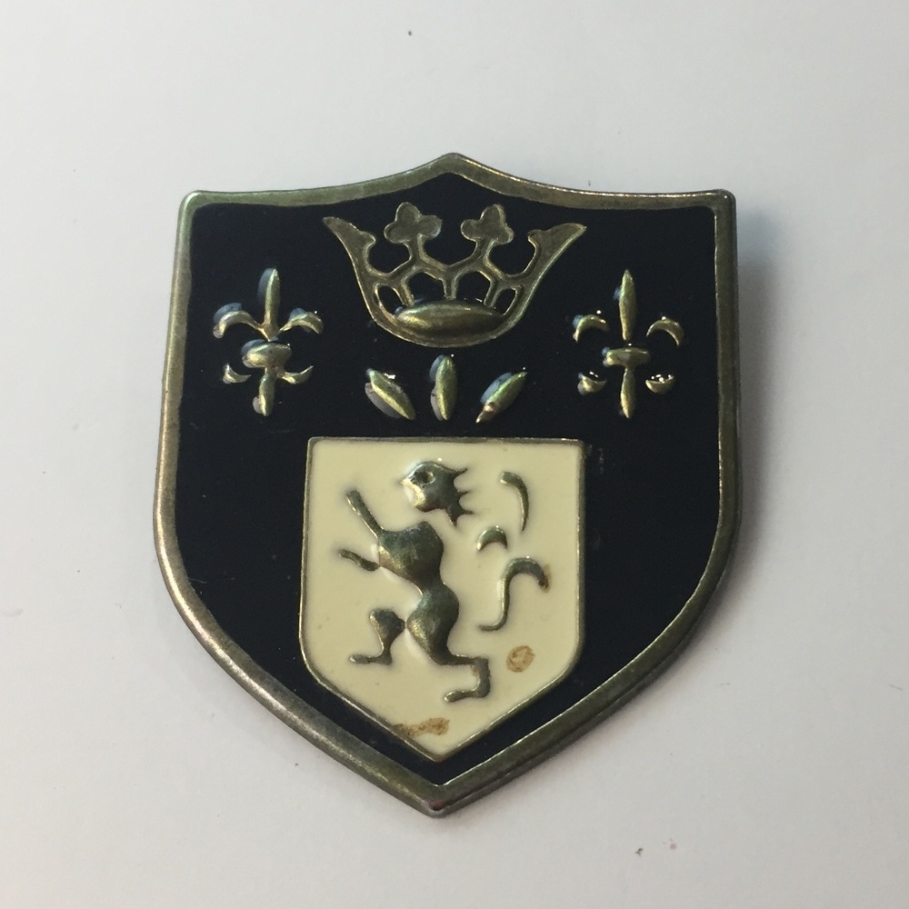 1244 Vintage Coat Of Arms Medievel Pin Gem